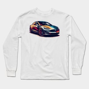 Tesla Model S Long Sleeve T-Shirt